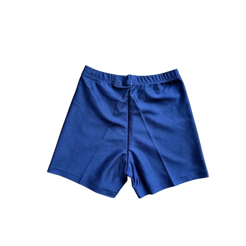 Vintage 80s 90s Hanes Her Way USA Navy Blue Bike Shorts Nylon Lycra Tagged M